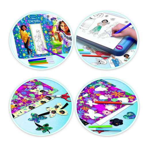 Lisciani Encanto škola crtanja sa svjetlećom podlogom