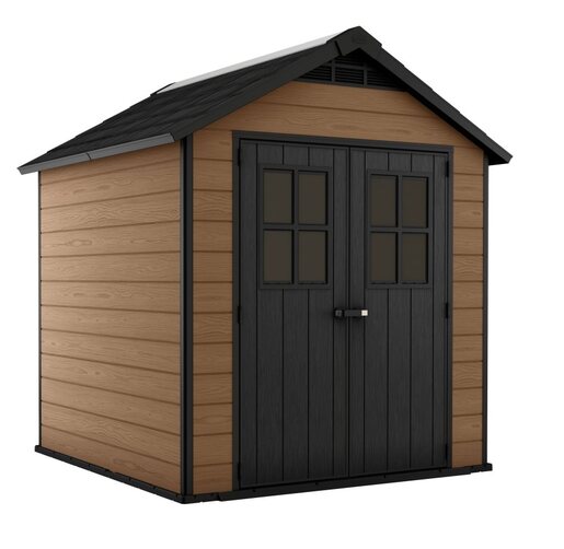 KETER Newton 757 vrtna kućica, mahagonij