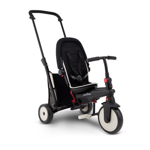 Smart Trike tricikl Folding Str 3 - Black with Cream Piping
