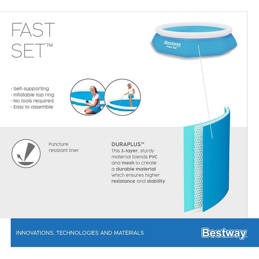 Bestway bazen na napuhavanje sa filter pumpom  - 244x61 cm