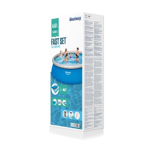 Bestway bazen na napuhavanje sa filter pumpom i ljestvama - 457x122 cm