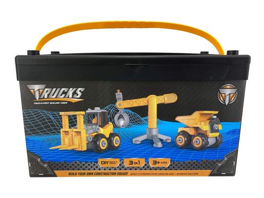 Kamion mixer, bager i skupljač betona 3 u 1 u koferu I03000767