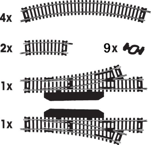 Tračnice garnitura HO br.1 F101