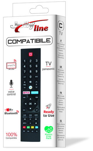 Jolly Line univerzalni daljinski za Panasonic TV, IR + BT, glasovna kontrola