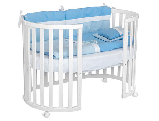 BebiSnovi krevetić Jezgro 4u1 - Bijeli