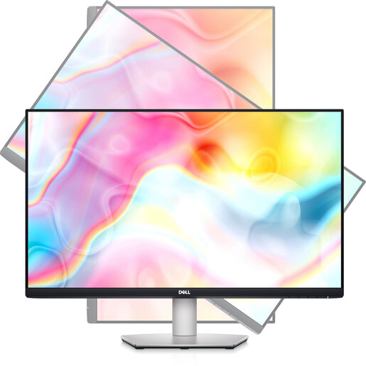 Dell 27" Plus monitor S2722QC, IPS 4K UHD, 60Hz, 4ms, AMD FreeSync, 2x HDMI, 2x USB, USB-C hub, Pivot, Zvučnici