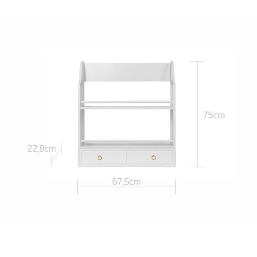 Bellamy Royal polica za zid, bijela