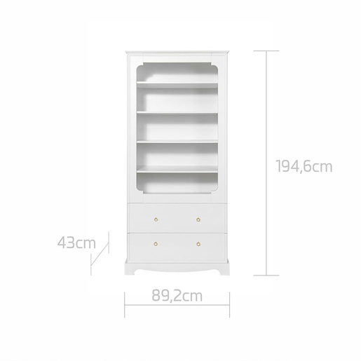 Bellamy Royal polica za knjige, bijela