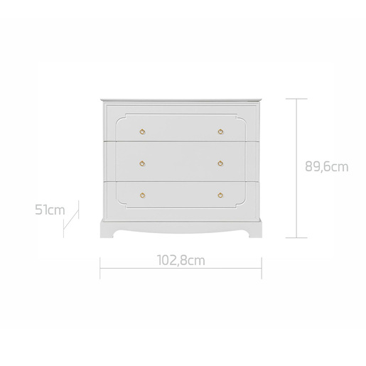 Bellamy Royal komoda s 3 ladice
