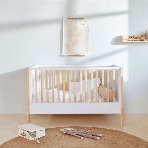 Bellamy Tatam krevet 140x70 cm, bijelo/smeđi