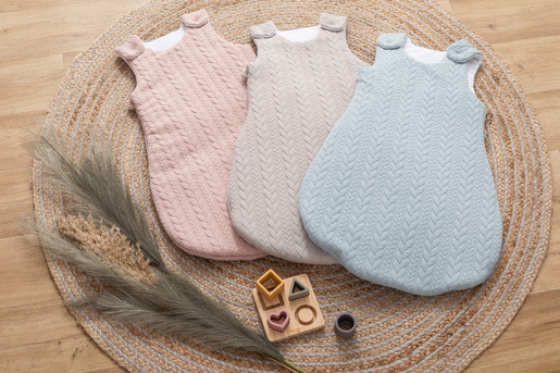 Bubaba by FreeON zimska pletena vreća za spavanje, 0-6 mj., siva