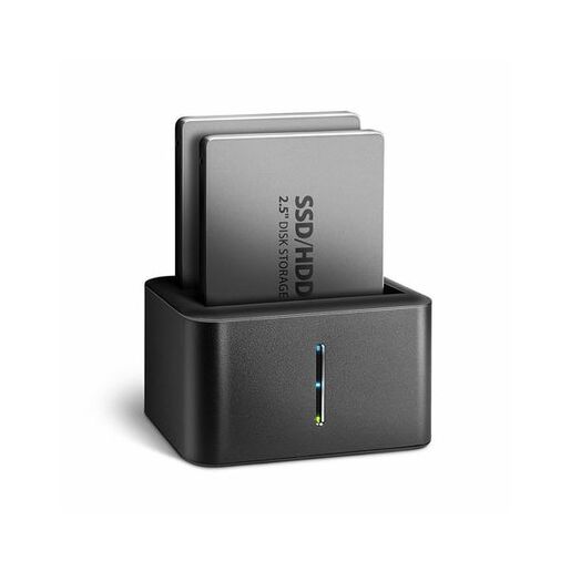 SSD/HDD mini dock Axagon 2x 2.5", USB-A 3.2 Gen 1 (ADSA-D25)