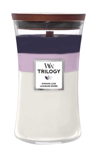 WoodWick mirisna svijeća, Trilogy, Large, Evening Luxe
