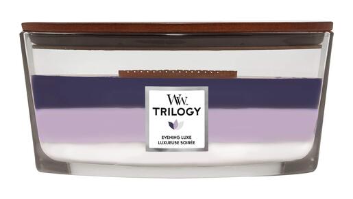 WoodWick mirisna svijeća, Trilogy, Elipse, Evening Luxe
