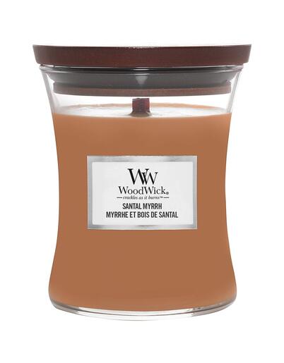WoodWick mirisna svijeća, Classic, Medium, Santal Myrrh
