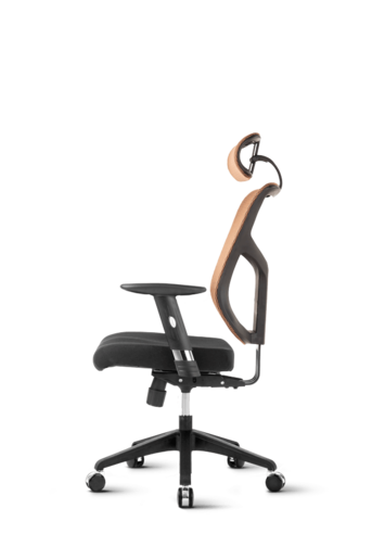 Ergovision Essent 03, uredska stolica, narančasta leđa/crno sjedalo