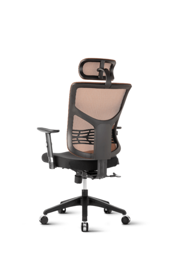 Ergovision Essent 03, uredska stolica, narančasta leđa/crno sjedalo