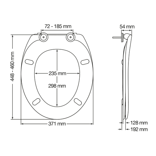 BEMIS WC daska Fiore – duroplast, soft close take off