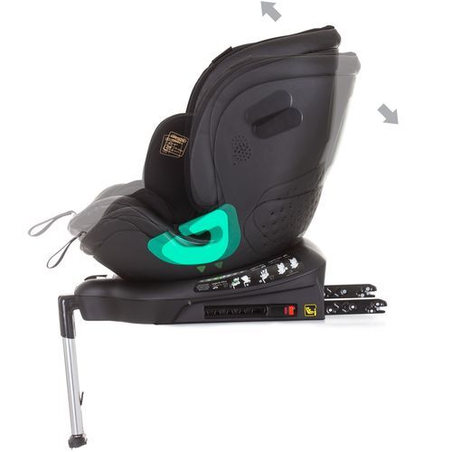 Chipolino autosjedalica 360 I-size 40-150 cm MAX SAFE,  0-36 kg, ISOFIX, Ebony