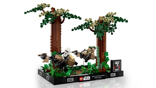 LEGO Diorama potjere na jurnicima na Endoru™ 75353