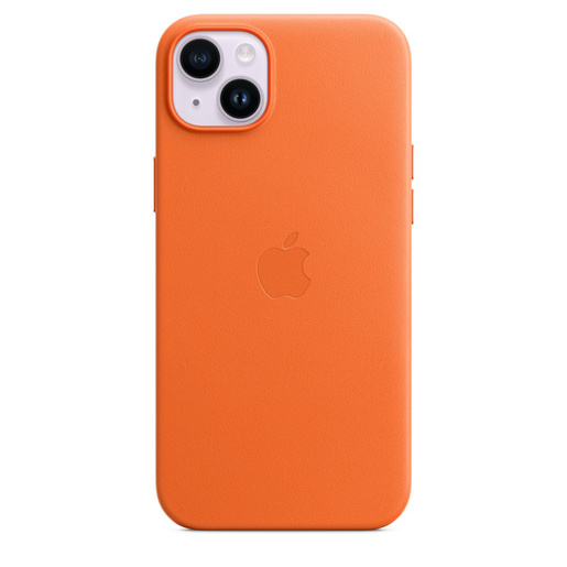 Apple iPhone 14 Plus Leather Case s MagSafe, Orange