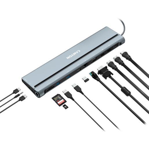 CANYON USB-C Hub, 14-in-1, DS-90, (CNS-HDS90)