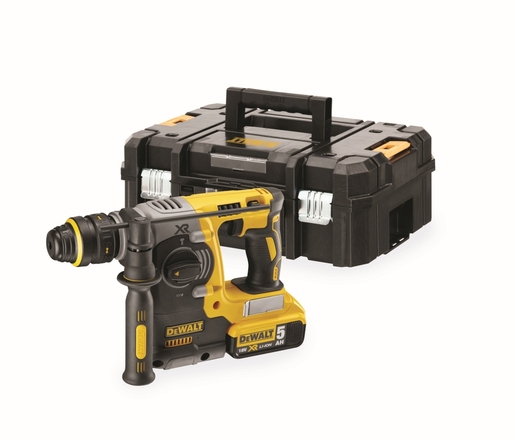 DEWALT akumulatorski kombinirani čekić 18V, 2x5,0Ah + punjač + kofer - DCH273P2T