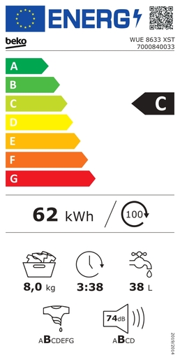 Beko perilica rublja WUE 8633 XST