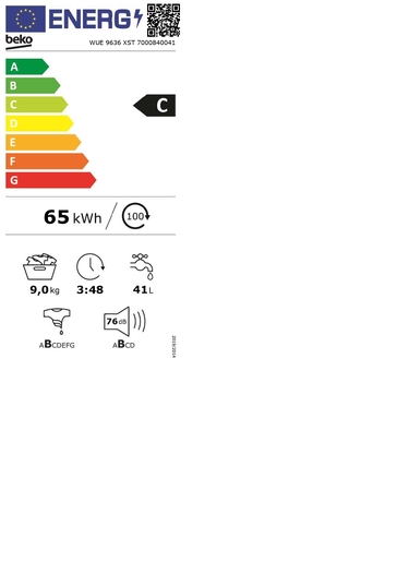 Beko perilica rublja WUE 9636 XST