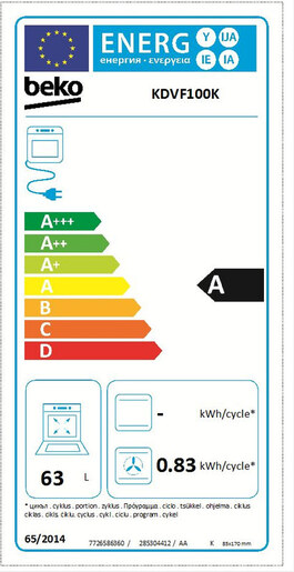 Beko štednjak KDVF100K