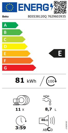 Beko perilica posuđa BDIS38120Q