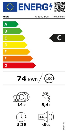 Miele perilica posuđa G 5350 SCVi Active Plus