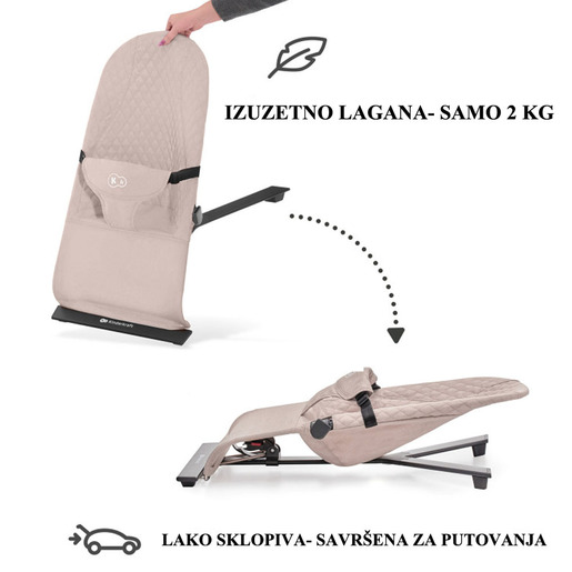 Kinderkraft Ležaljka MIMI, bež