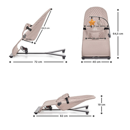 Kinderkraft Ležaljka MIMI, bež