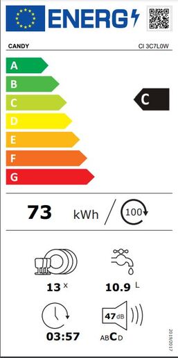 Candy perilica posuđa CI 3C7L0W