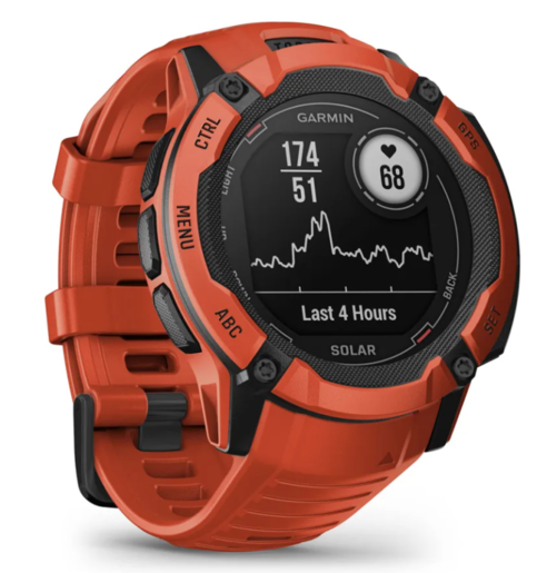 Garmin Instinct 2X SOLAR Flame Red, 50mm, 010-02805-01, pametni sat