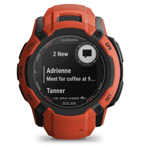Garmin Instinct 2X SOLAR Flame Red, 50mm, 010-02805-01, pametni sat
