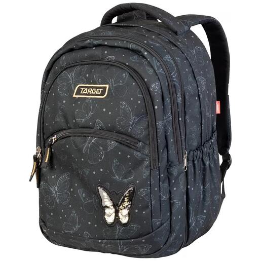 Školski ruksak, ergonomski, Target 2u1 Curved, Sparkling Butterfly