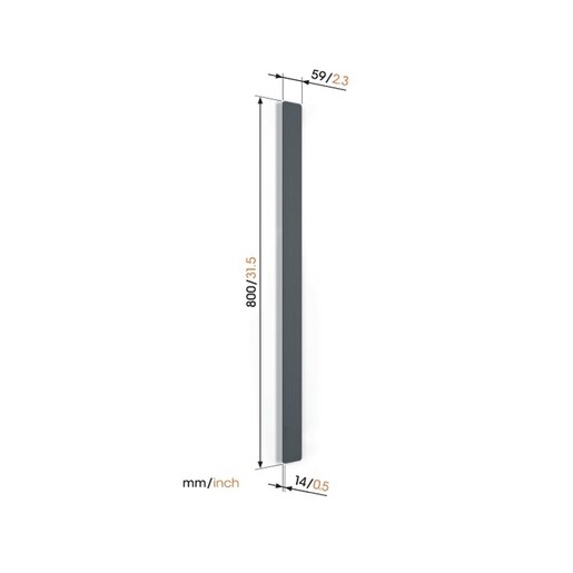 Vogel's kanalica za sakrivanje kablova TVA6000WH, dužina 80cm - bijela
