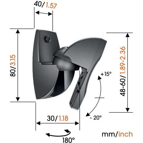 Vogel's zidni stalak za zvučnike VLB500B (do 5kg)