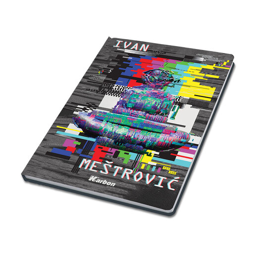 Bilježnica Karbon Likovna umjetnost s memom, A4 linije,  96 listova, tvrdi uvez