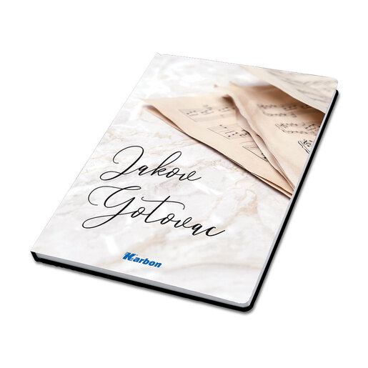 Kajdanka Karbon s memom, A4 notna, 96 listova, tvrdi uvez