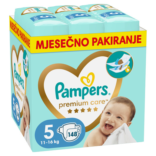 Pampers pelene, Premium Care MP, S5, 148 komada