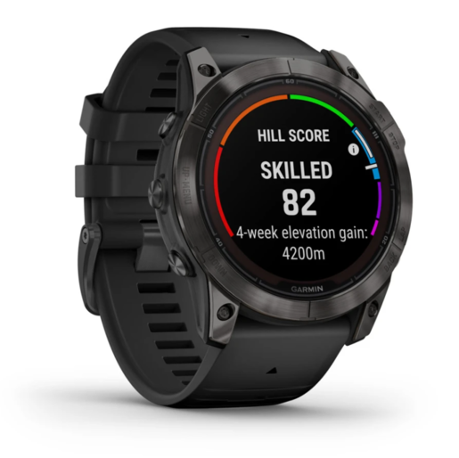 Garmin Fenix 7X PRO Sapphire SOLAR, Tamnosivi titanijski s DLC slojem i crnim remenom, 010-02778-11, pametni sat