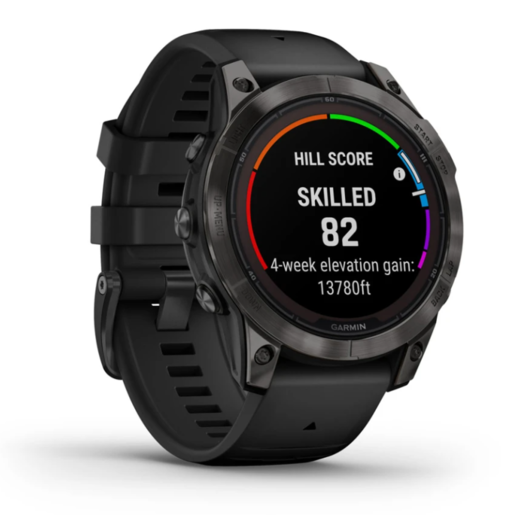 Garmin Fenix 7 PRO Sapphire SOLAR, Tamnosivi titanijski s DLC slojem i crnim remenom, 010-02777-11, pametni sat