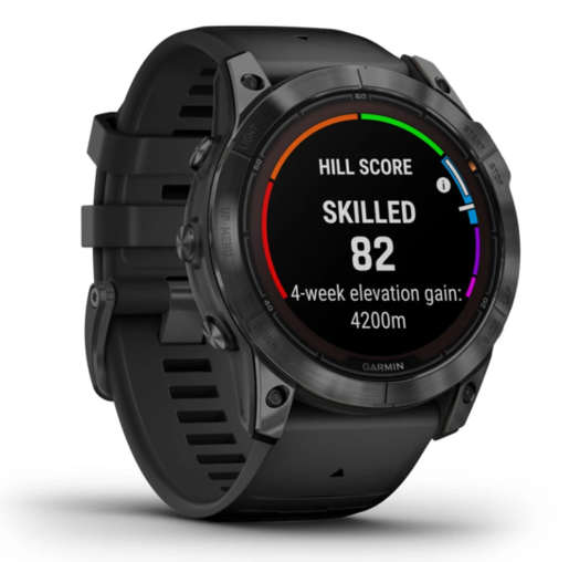 Garmin Fenix 7X PRO SOLAR, Tamnosivi s crnim remenom, 010-02778-01, pametni sat