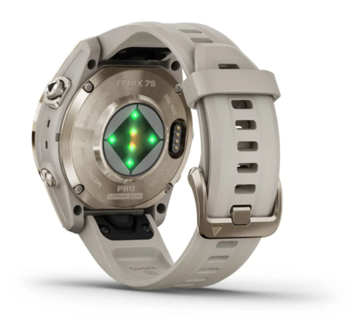 Garmin Fenix 7S PRO Sapphire SOLAR, Nježno-zlatni s remenom svijetle boje pijeska, 010-02776-15, pametni sat