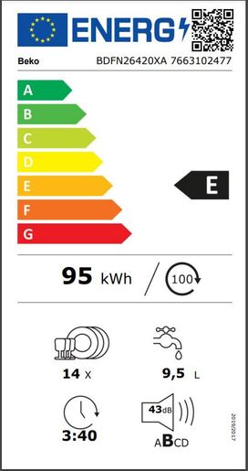 Beko perilica posuđa BDFN26420XA