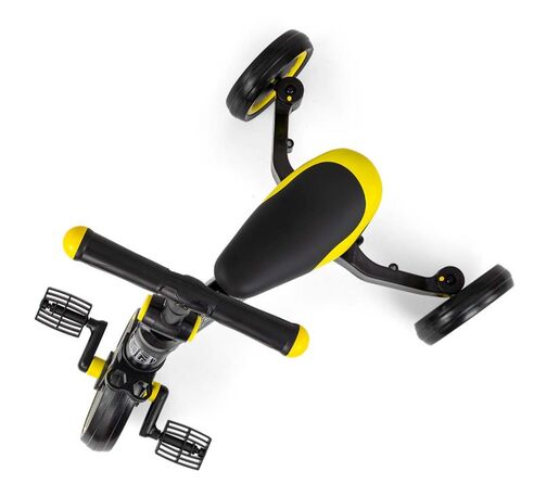 Milly Mally tricikl 3u1 Optimus, crno/žuti