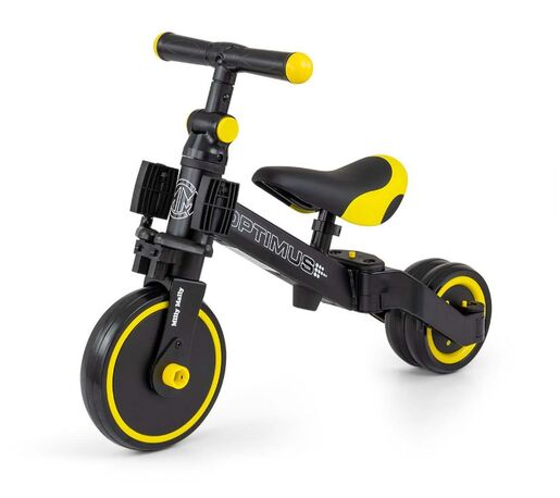 Milly Mally tricikl 3u1 Optimus, crno/žuti